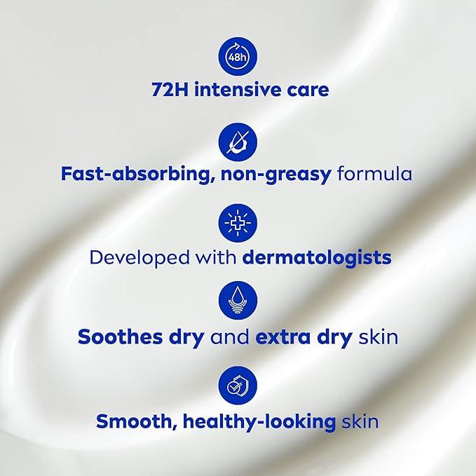 NIVEA Repair and Care Body Lotion for Dry Skin, 72-Hour Moisturizing Lotion for Extra Dry Skin, Fast-Absorbing, Non-Greasy Daily Body Moisturizer With Provitamin B5, 625mL Climate Pledge Friendly - Which Mark
