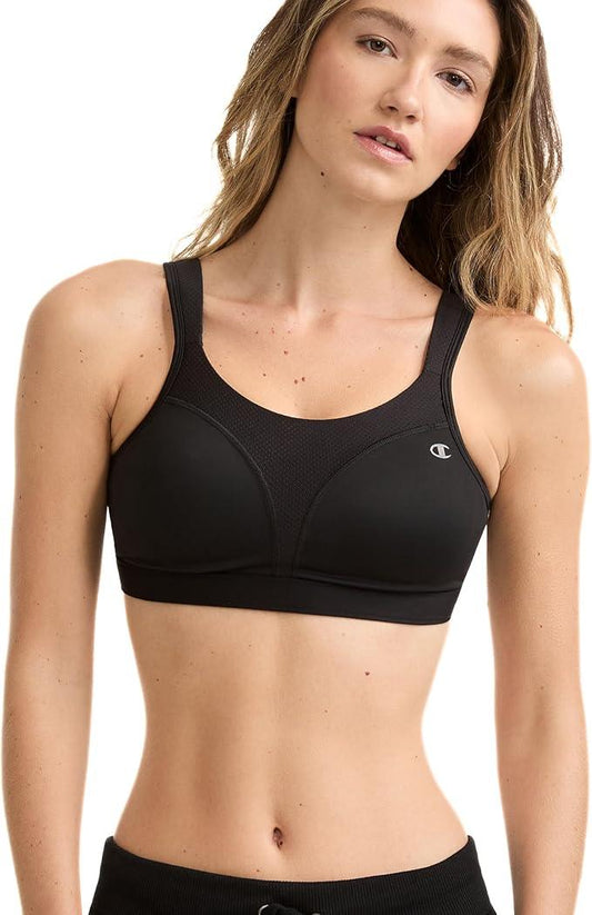 Champion womens Spot Comfort Full Support Sports Bra - Which Mark
