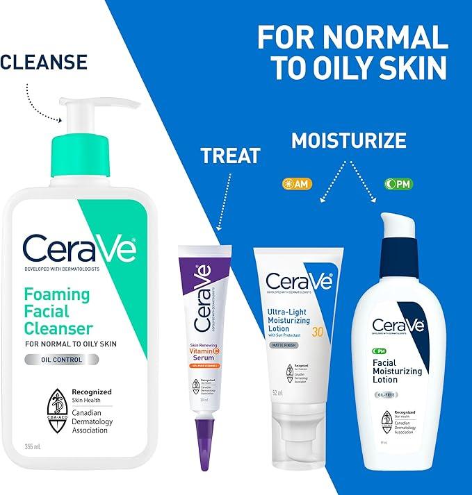 CeraVe Ultra-light Face Moisturizer with SPF 30. Hyaluronic Acid face sunscreen lotion for Men & Women, Normal to Oily & sensitive skin. Fragrance-Free, Oil-Free, Non-Comedogenic, Travel Size 52 ML - Which Mark