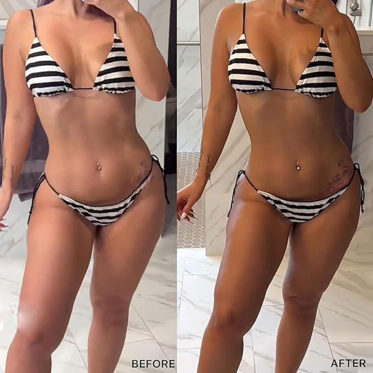 Self Tanner Tanning Lotion - USA Made with Natural & Organic Ingredients, Sunless Tanning Lotion for Body, Perfect Self Tan for Women & Men for a Natural Looking Glow, Medium to Dark - Which Mark