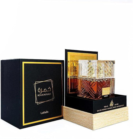 Lattafa Khamrah for Unisex Eau de Parfum Spray, 3.4 Ounce - Which Mark