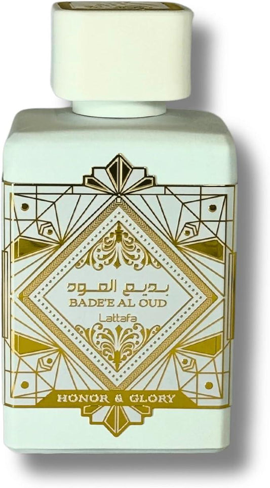 Lattafa Bade'e Al Oud Honor & Glory for Unisex Eau de parfum Spray, 3.4 Ounce - Which Mark