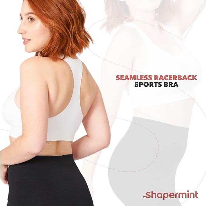 SHAPERMINT Sports Bras for Women - Sports Bra - Womens Workout Tops - Wireless Bra - Which Mark