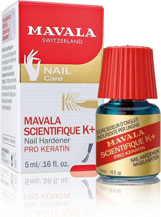 MAVALA Scientifique K+ | Nail Hardener & Strengthener | Pro Kertain | All natural ingredients penetrating nail hardener | Cruelty Free & Vegan | Quick Results| 5 mL | Easy Application | Premium Swiss Nail Care | 100% Made in Geneva, Switzerland | - Which Mark