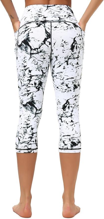 Dragon Fit High Waisted Leggings for Women Tummy Control Workout Running Yoga Pants with Pockets - Which Mark