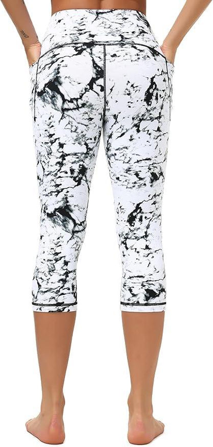 Dragon Fit High Waisted Leggings for Women Tummy Control Workout Running Yoga Pants with Pockets - Which Mark