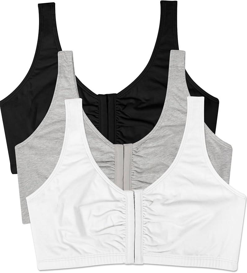 Fruit of the Loom womens Front Close Builtup Sports Bra - Which Mark