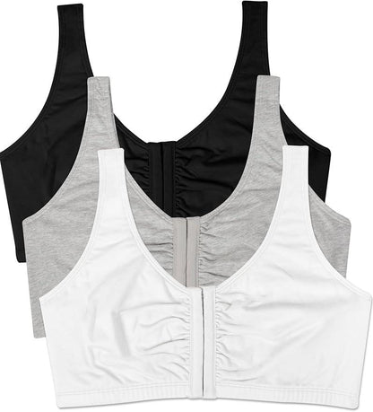 Fruit of the Loom womens Front Close Builtup Sports Bra - Which Mark
