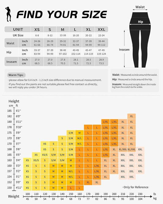 CAMBIVO High Waisted Leggings for Women, Yoga Pants with Pockets for Women Tummy Control Non See Through Workout Leggings - Which Mark
