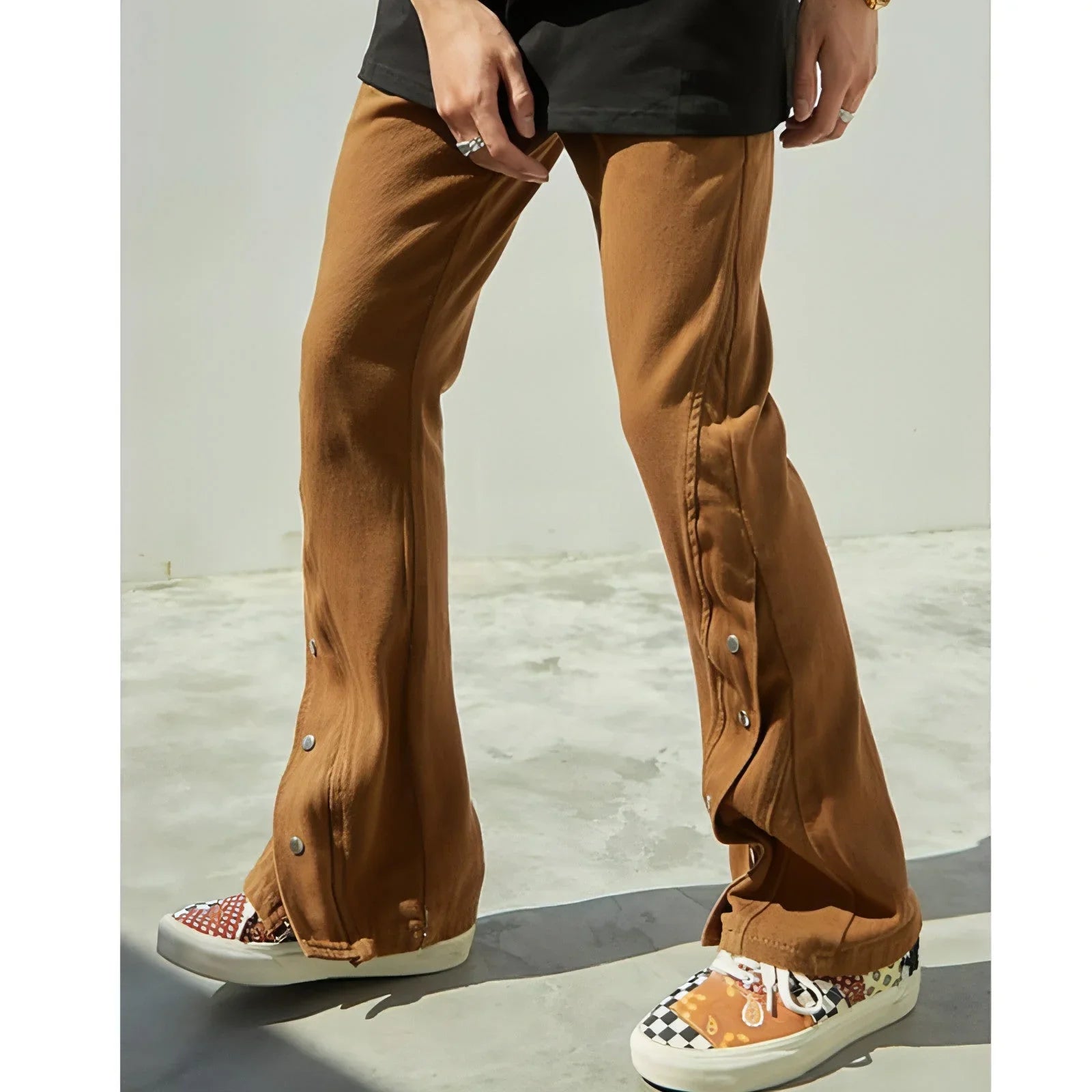 New Spring Breasted Zipper Cargo Jeans Men - Which Mark