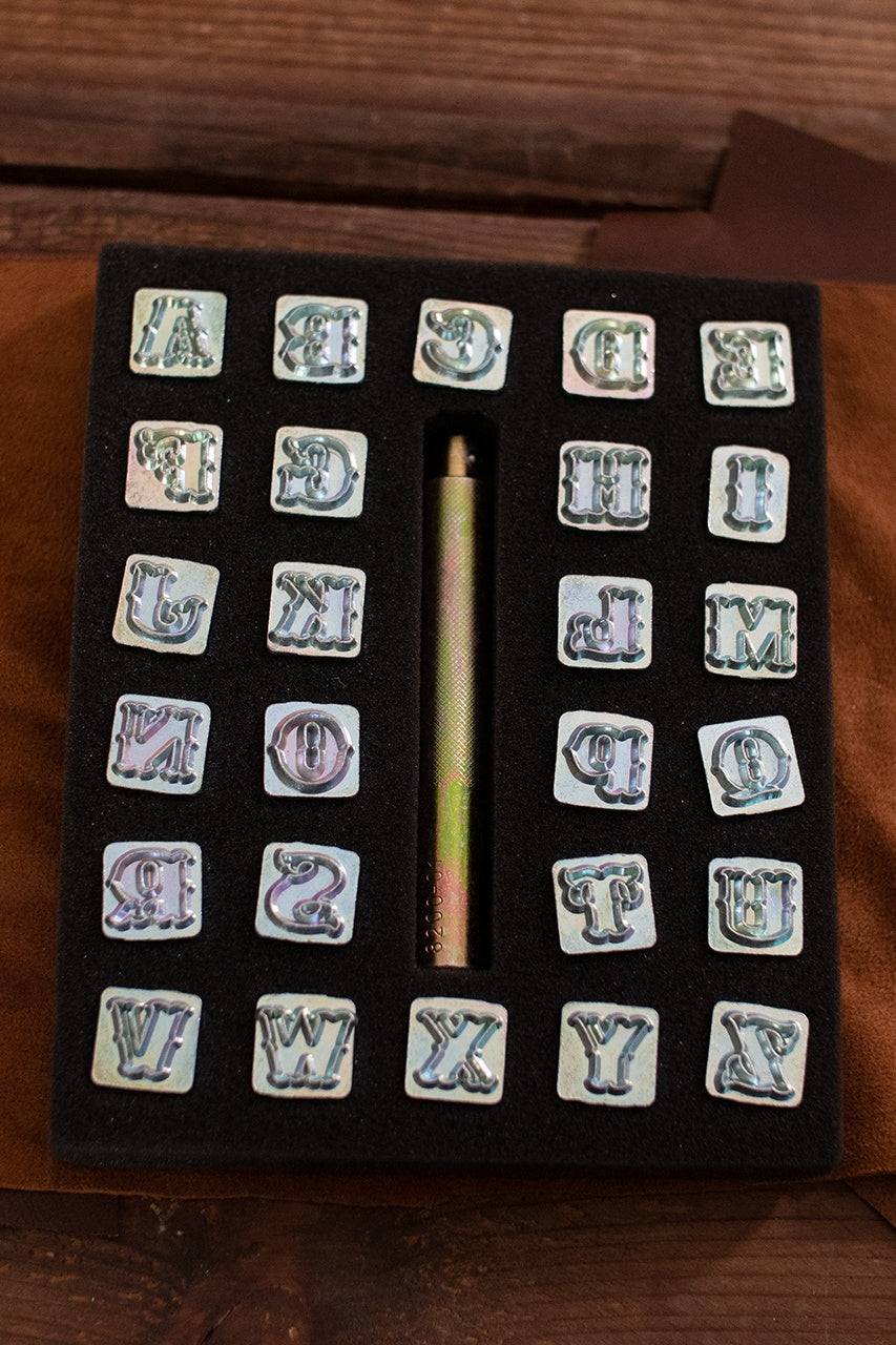 Embossing Tool Set Alphabet STANDARD (12.7 mm) - Which Mark