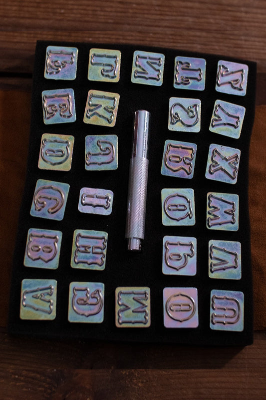 Embossing Tool Set Alphabet STANDARD (19.05 mm) - Which Mark