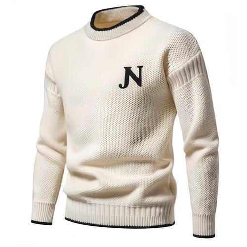 N - Profit - Trendy Leisure Warm Knitted Bottoming Youth Sweater Men - Which Mark