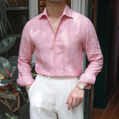 One Neckline Slim Fit DressShirt For Men - Which Mark