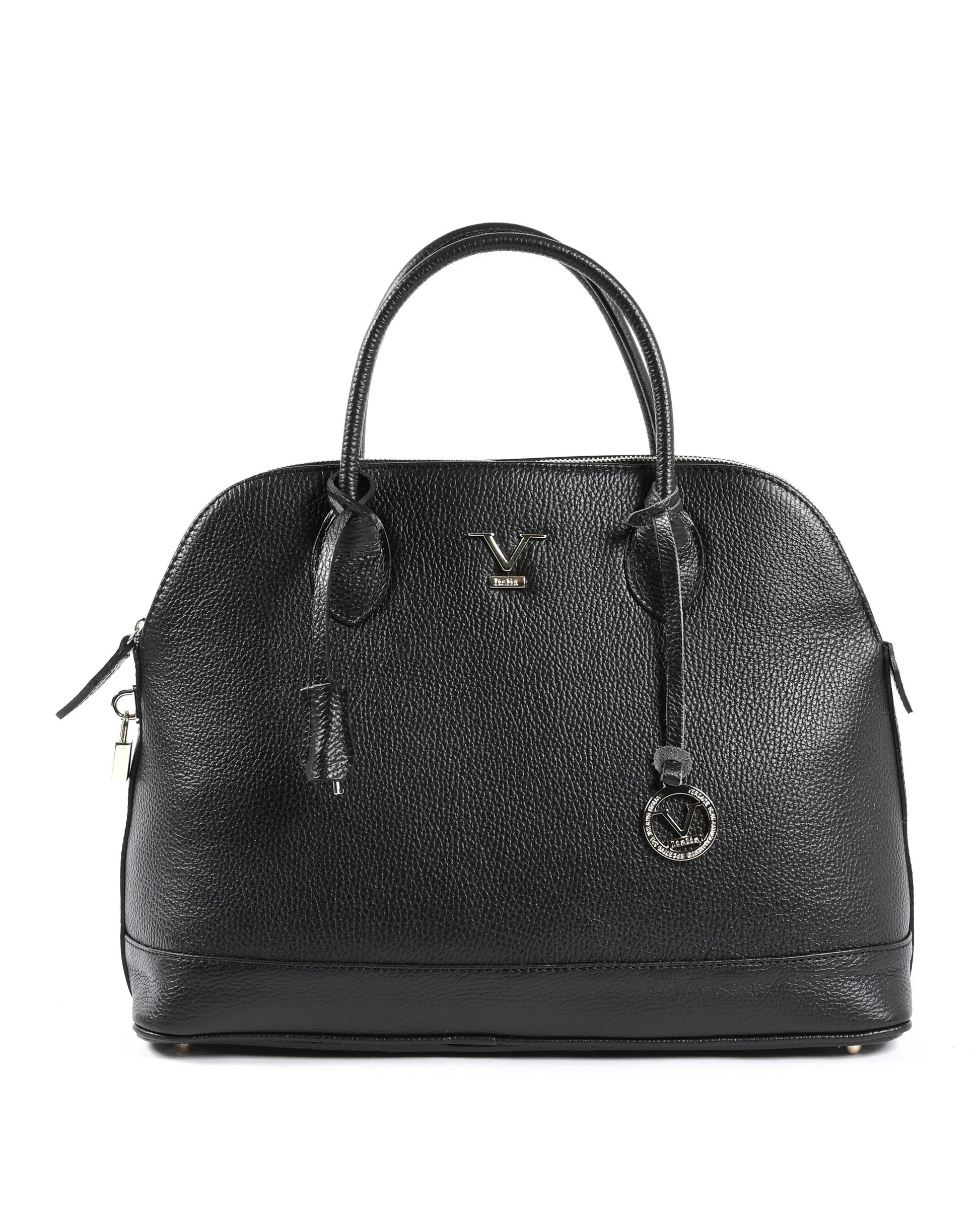 V Italia Womens Handbag Black BC10880 DOLLARO NERO - Which Mark