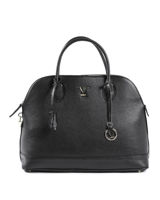 V Italia Womens Handbag Black BC10880 DOLLARO NERO - Which Mark