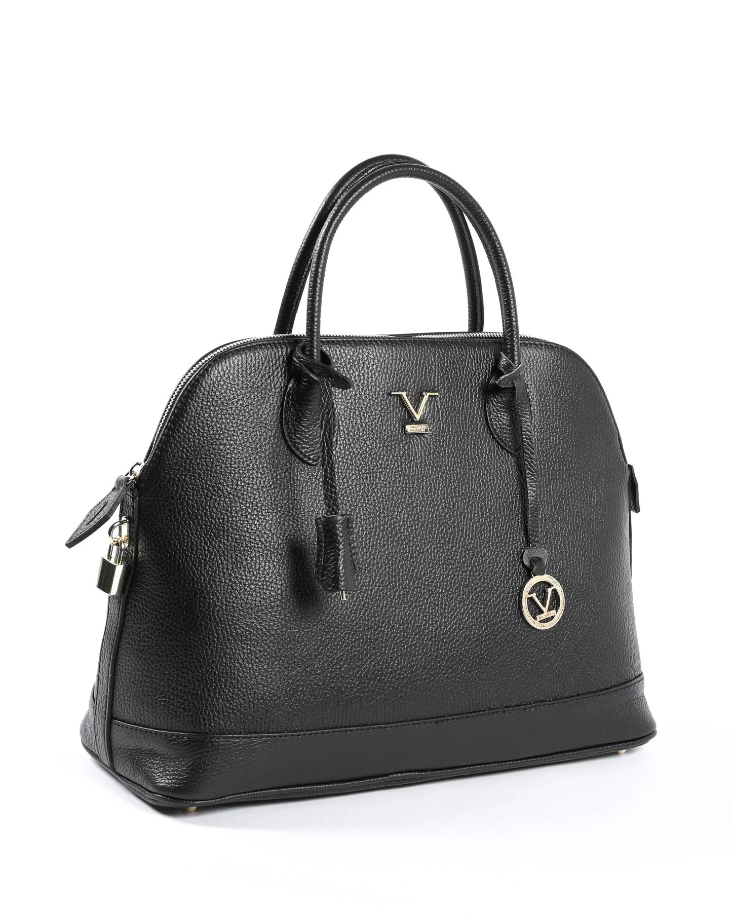 V Italia Womens Handbag Black BC10880 DOLLARO NERO - Which Mark