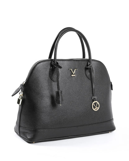 V Italia Womens Handbag Black BC10880 DOLLARO NERO - Which Mark