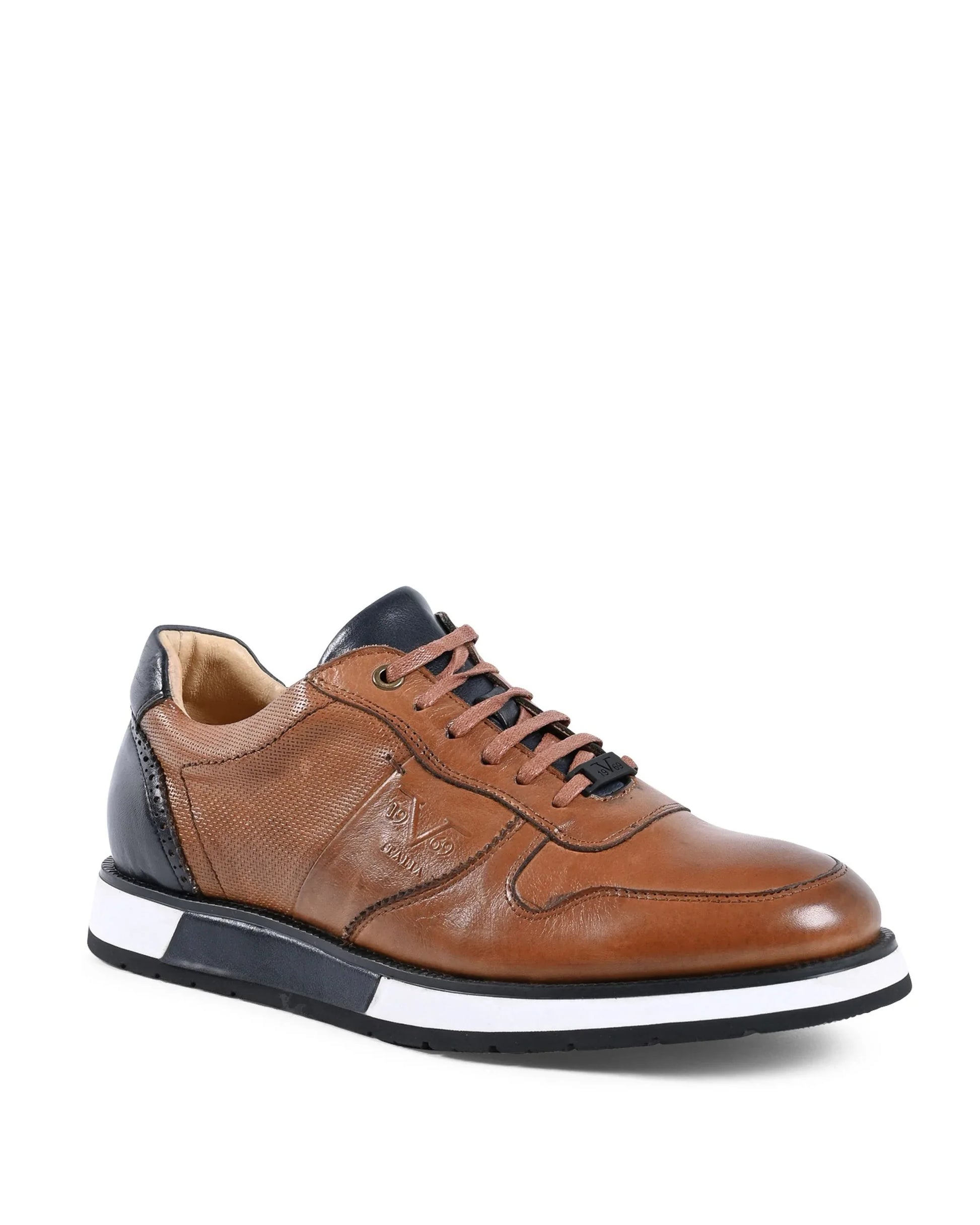 19V69 Italia Mens Sneaker Brown YO Y375-A3 TABACCO - Which Mark