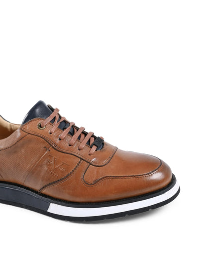 19V69 Italia Mens Sneaker Brown YO Y375-A3 TABACCO - Which Mark