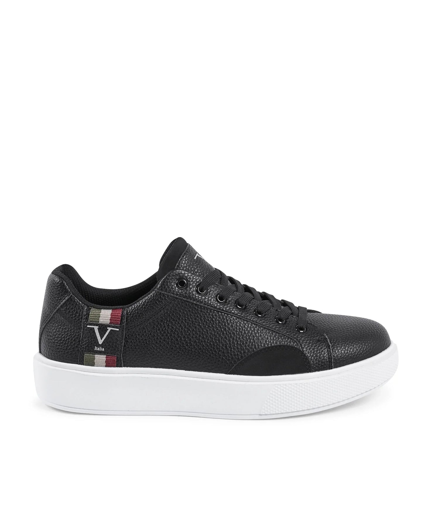 V Italia Mens Sneaker Black SNK 001 M BLACK - Which Mark