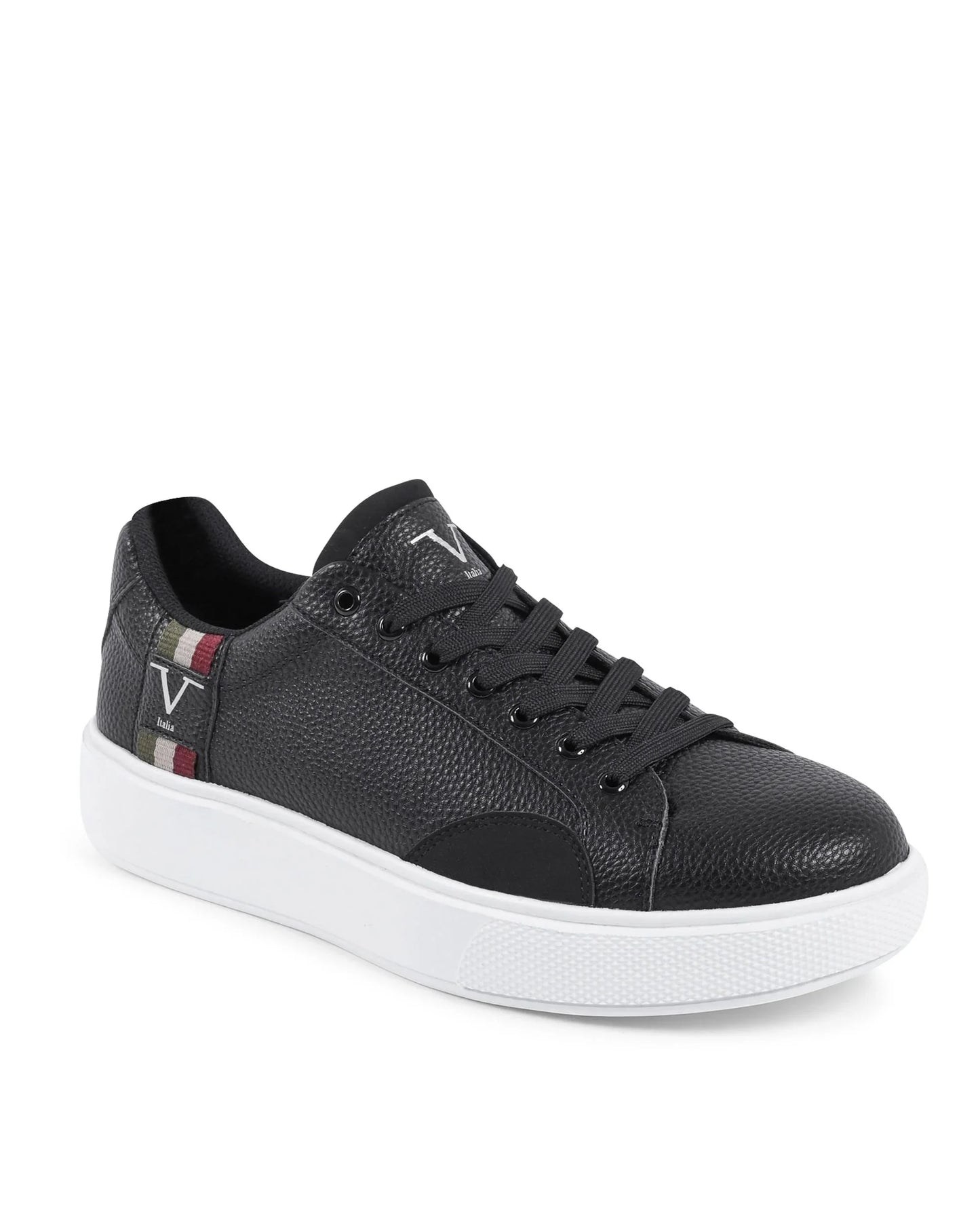 V Italia Mens Sneaker Black SNK 001 M BLACK - Which Mark