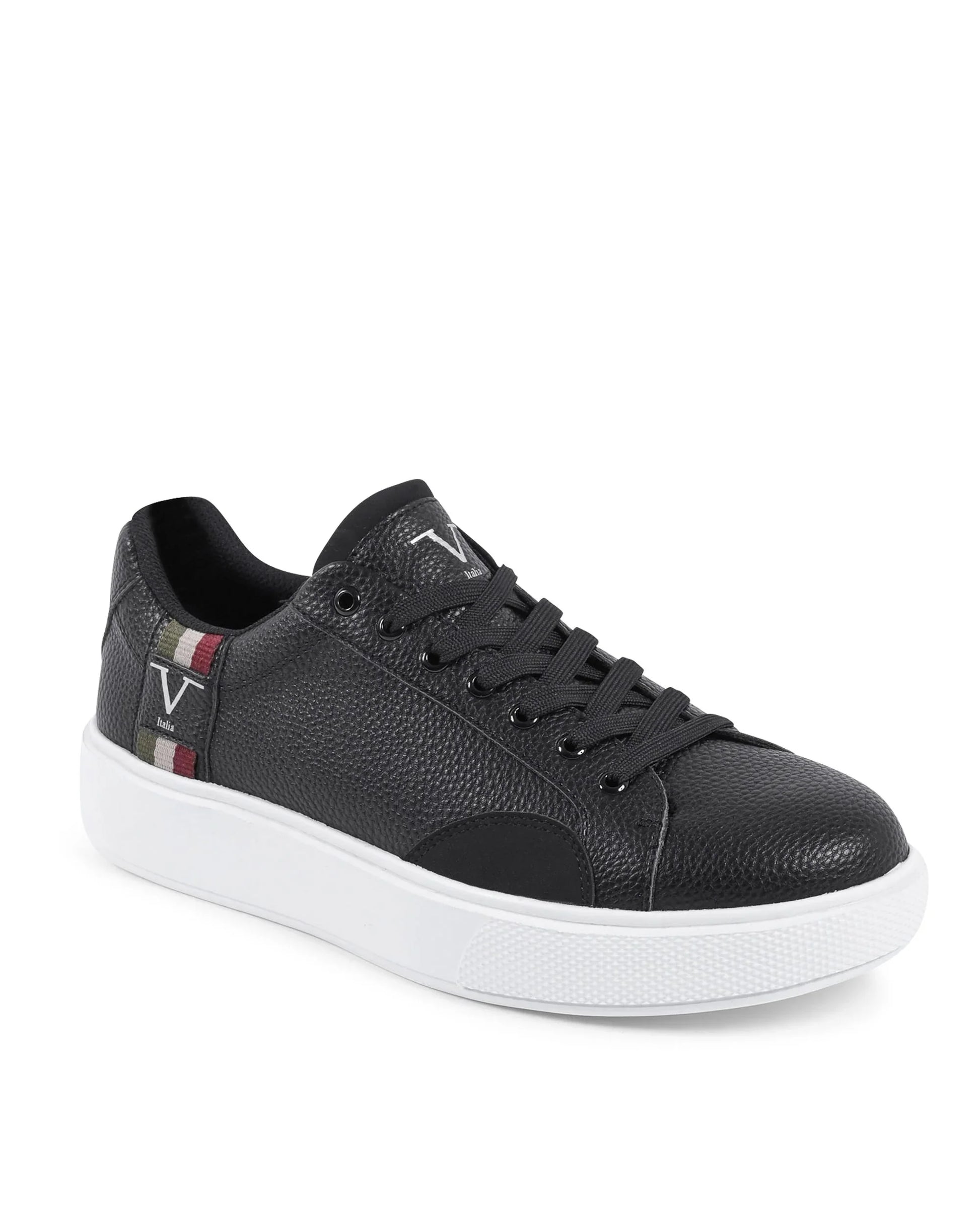 V Italia Mens Sneaker Black SNK 001 M BLACK - Which Mark