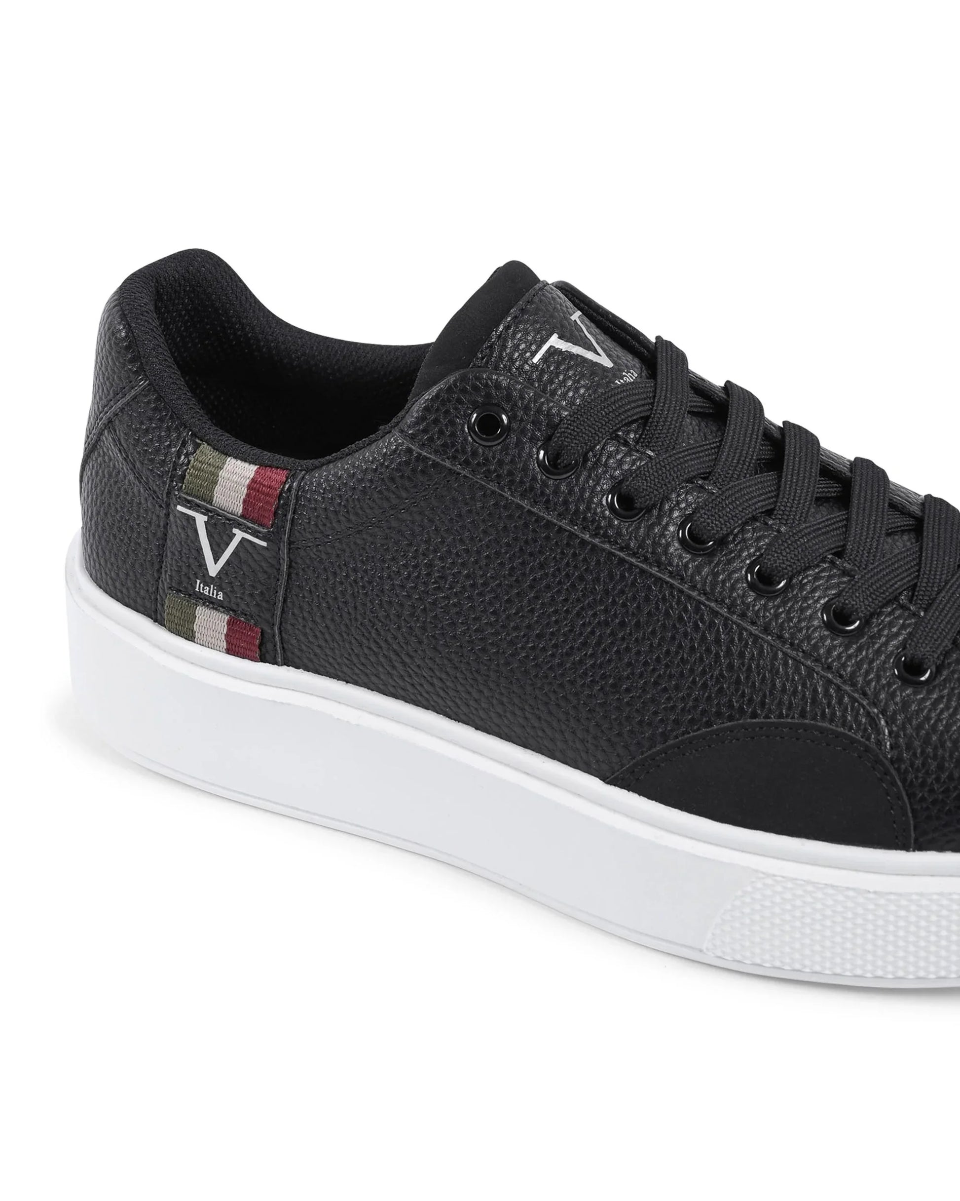 V Italia Mens Sneaker Black SNK 001 M BLACK - Which Mark
