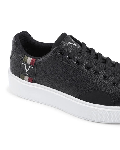 V Italia Mens Sneaker Black SNK 001 M BLACK - Which Mark