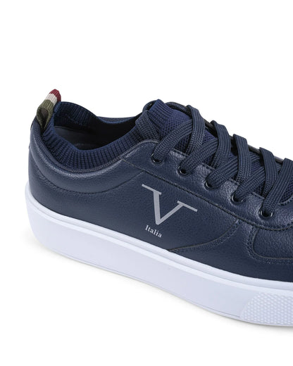 V Italia Mens Sneaker Navy Blue SNK 002 M NAVY - Which Mark
