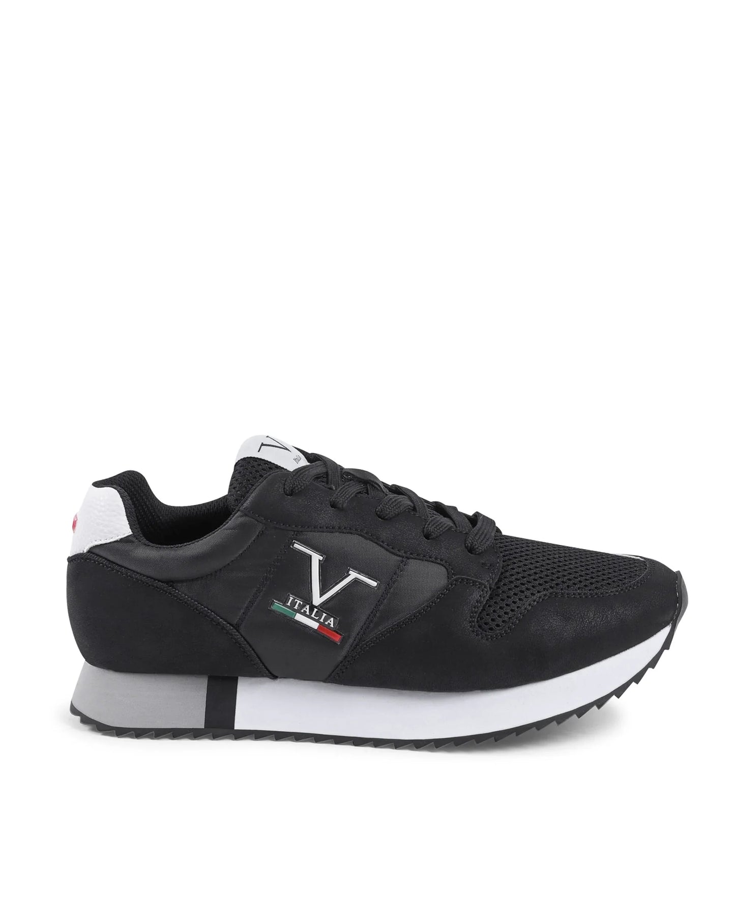 V Italia Mens Sneaker Black SNK 003 M BLACK - Which Mark