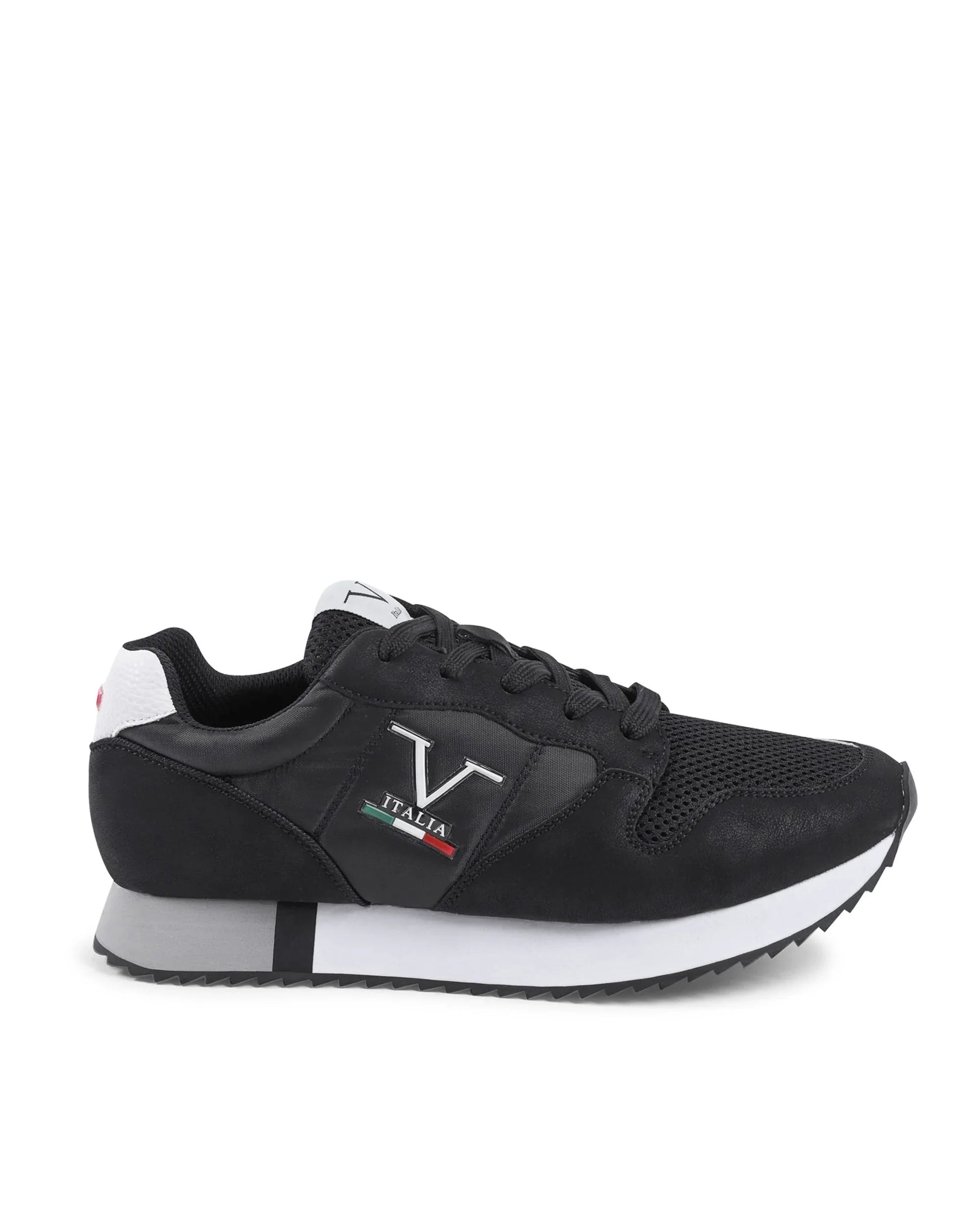 V Italia Mens Sneaker Black SNK 003 M BLACK - Which Mark