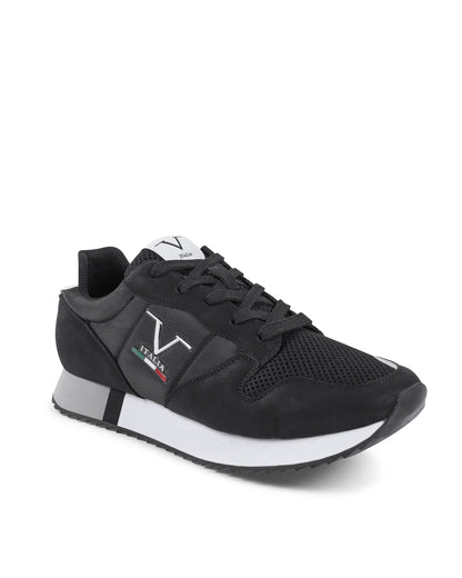 V Italia Mens Sneaker Black SNK 003 M BLACK - Which Mark