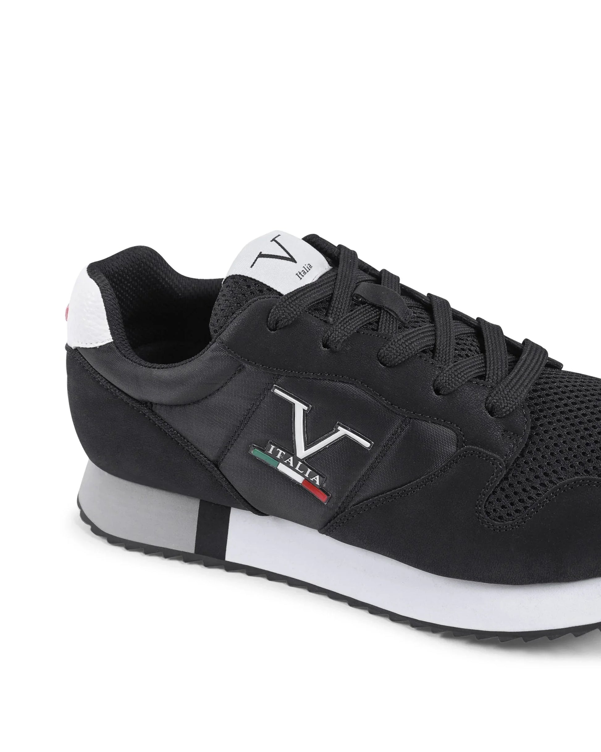V Italia Mens Sneaker Black SNK 003 M BLACK - Which Mark
