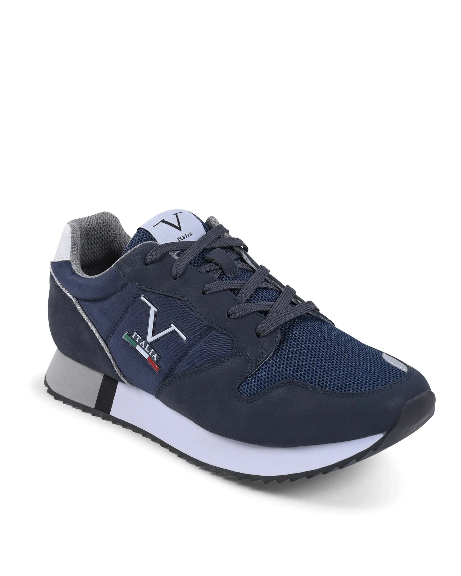 V Italia Mens Sneaker Navy Blue SNK 003 M NAVY - Which Mark