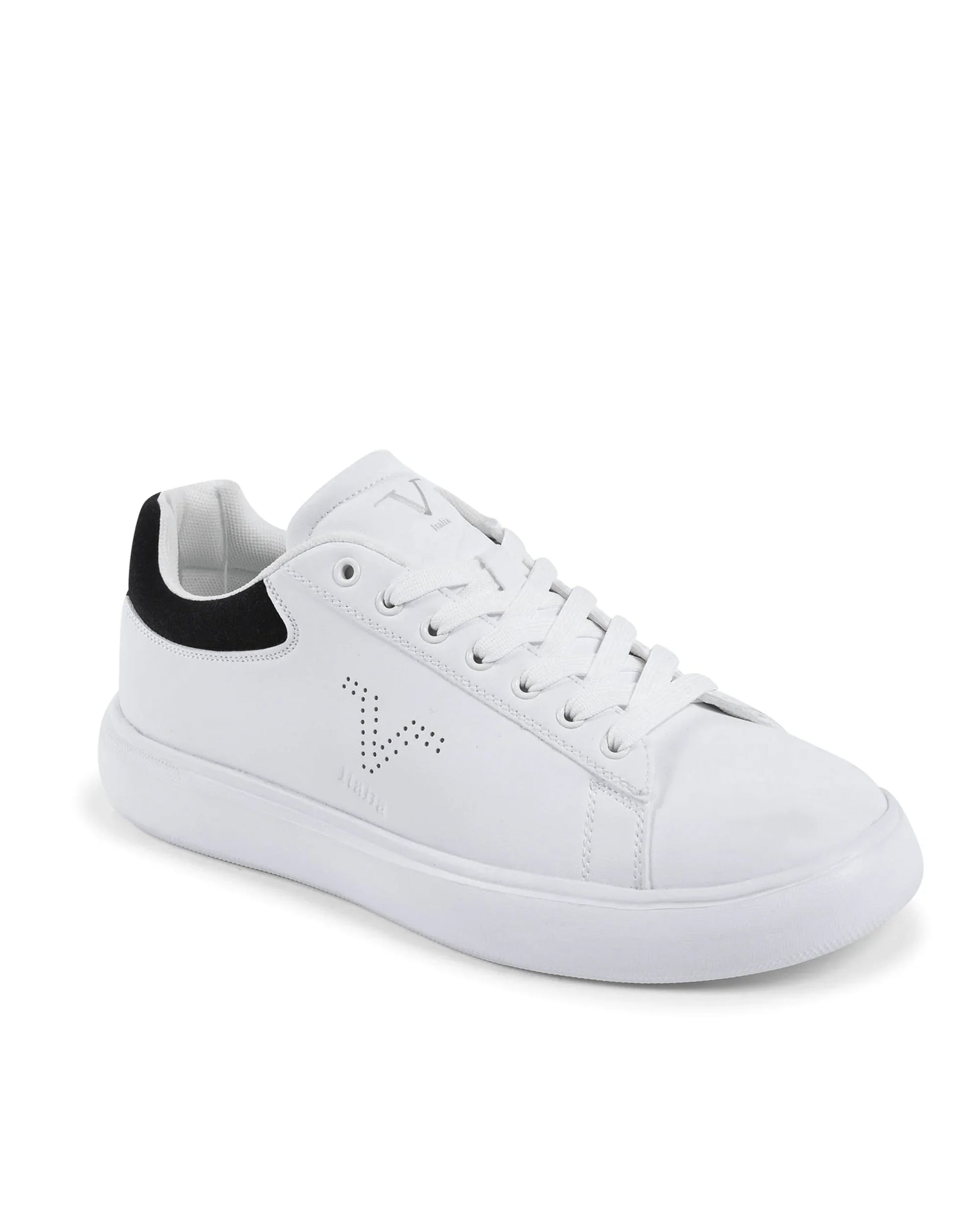 V Italia Mens Sneaker Multicolor SNK 004 M WHITE BLACK - Which Mark