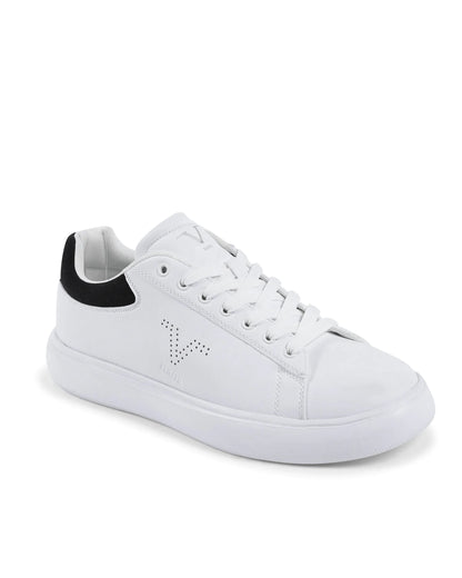 V Italia Mens Sneaker Multicolor SNK 004 M WHITE BLACK - Which Mark