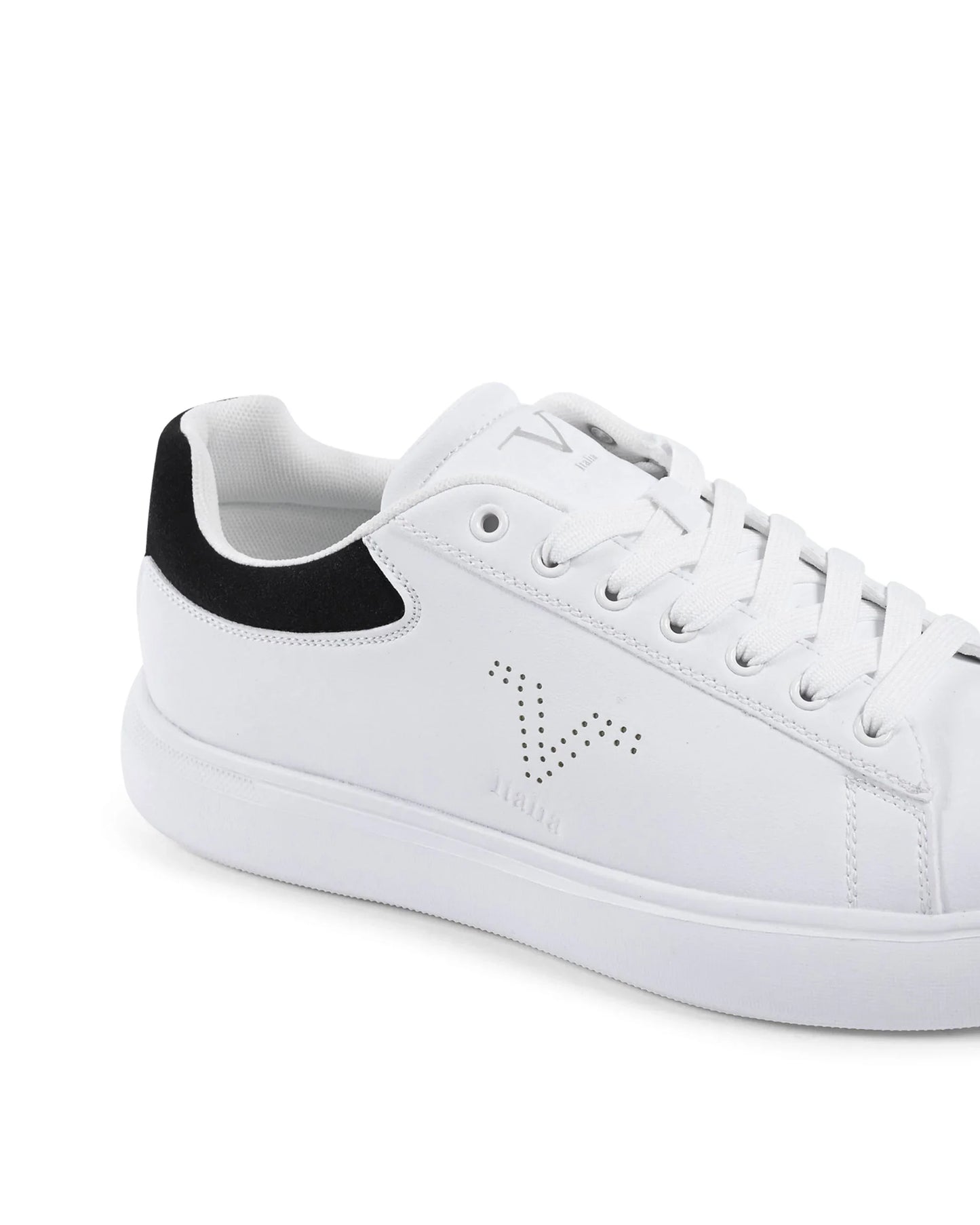 V Italia Mens Sneaker Multicolor SNK 004 M WHITE BLACK - Which Mark