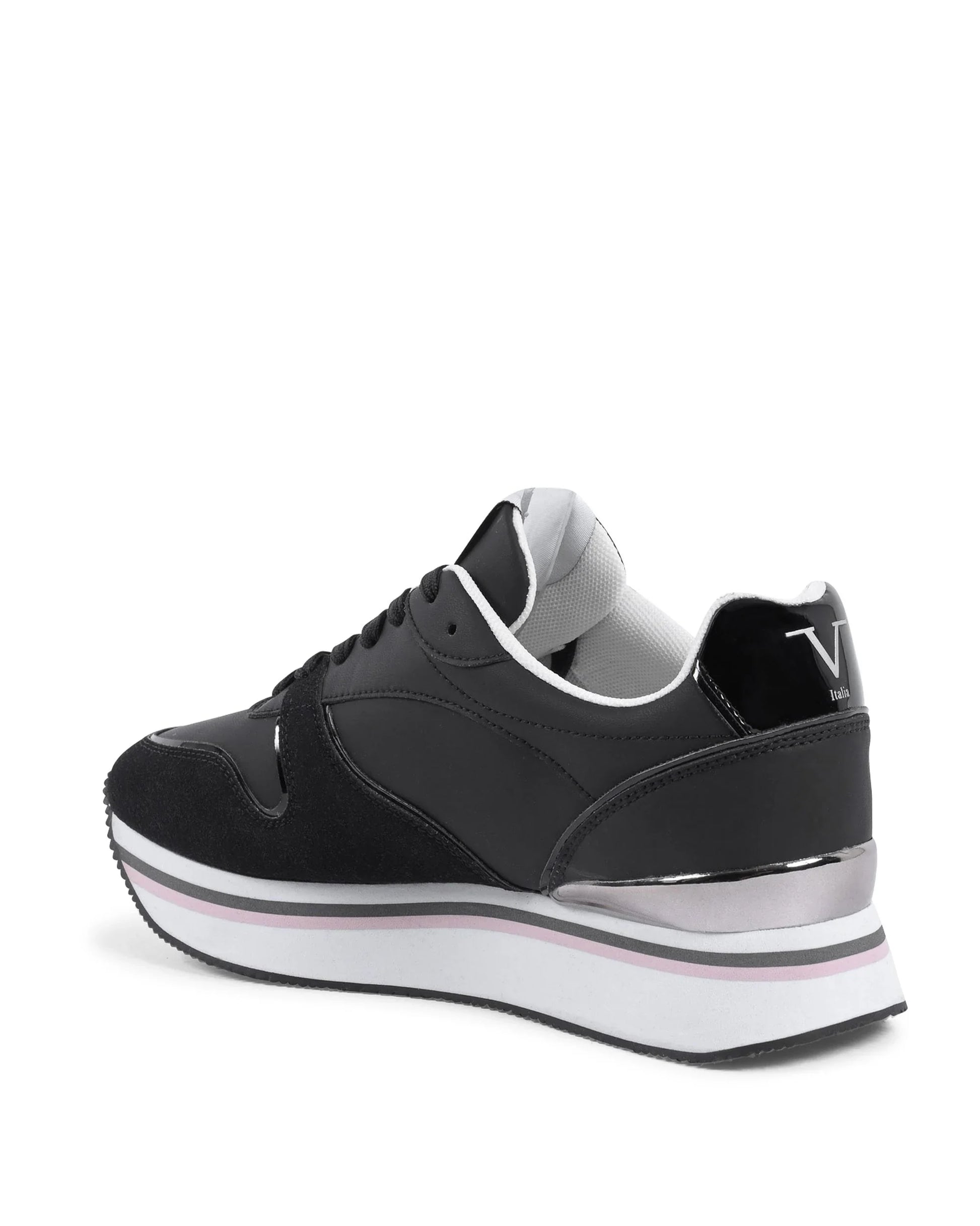 V Italia Womens Sneaker Black SNK 003 W BLACK - Which Mark