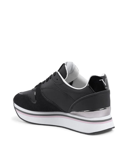 V Italia Womens Sneaker Black SNK 003 W BLACK - Which Mark