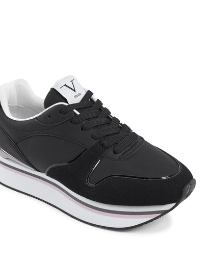 V Italia Womens Sneaker Black SNK 003 W BLACK - Which Mark