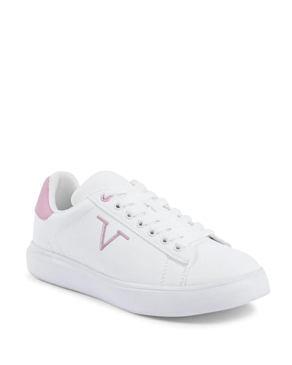 V Italia Womens Sneaker Multicolor SNK 004 W WHITE PINK - Which Mark