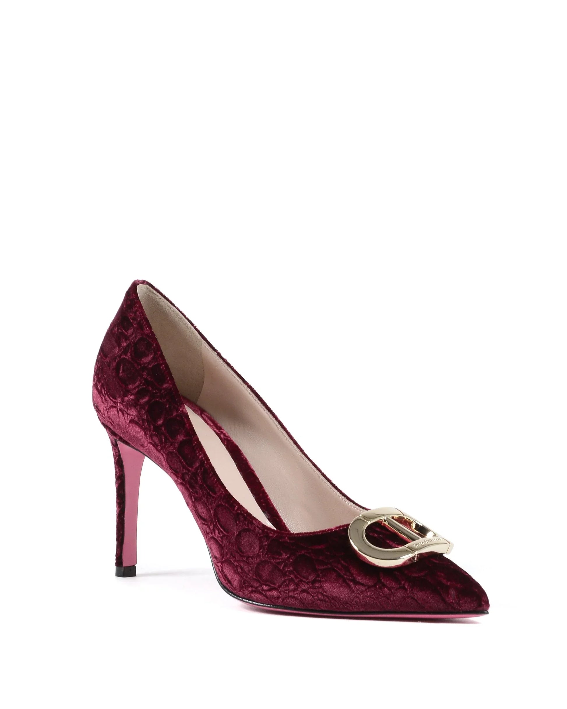 Office Party Cocco Velvet Pump Ruby - Which Mark