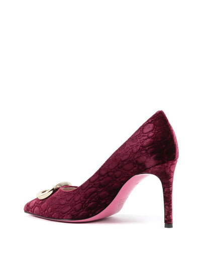 Office Party Cocco Velvet Pump Ruby - Which Mark