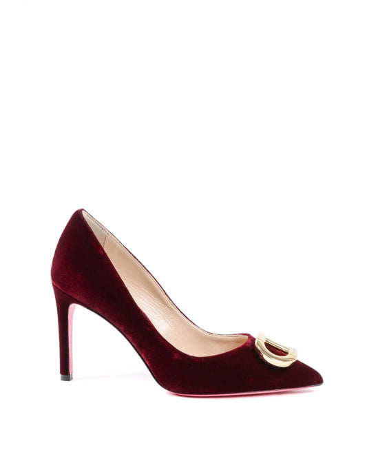 Office Party Velvet Pump Ruby - Which Mark