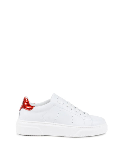 Runaround Sneaker -White/Red - Which Mark