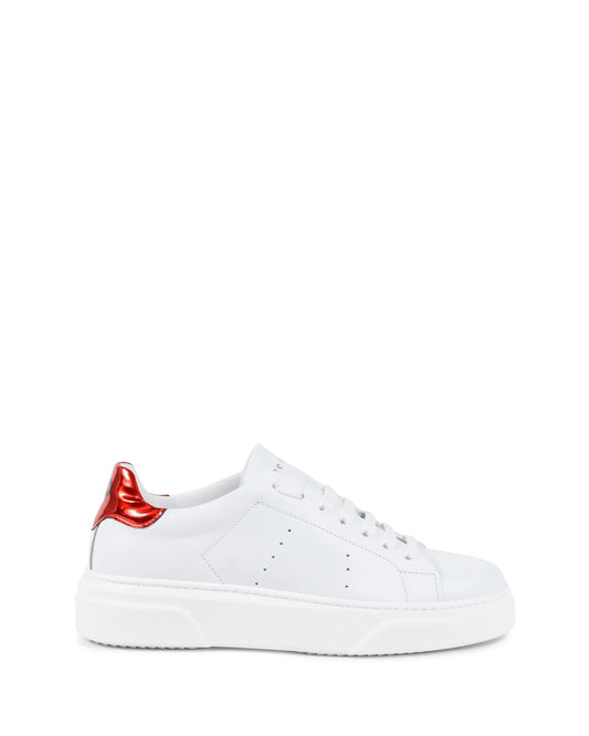 Runaround Sneaker -White/Red - Which Mark