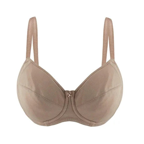 Warm Golden-Underwired Silk & Organic Cotton Full Cup Bra with - Which Mark
