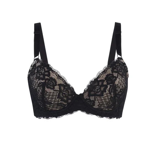 Debbie Lace Organic Cotton & Silk Plunge Bra - Which Mark
