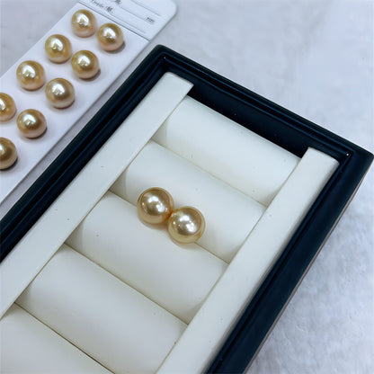 Seawater Nanyang Gold Pearl Ear Studs - Which Mark